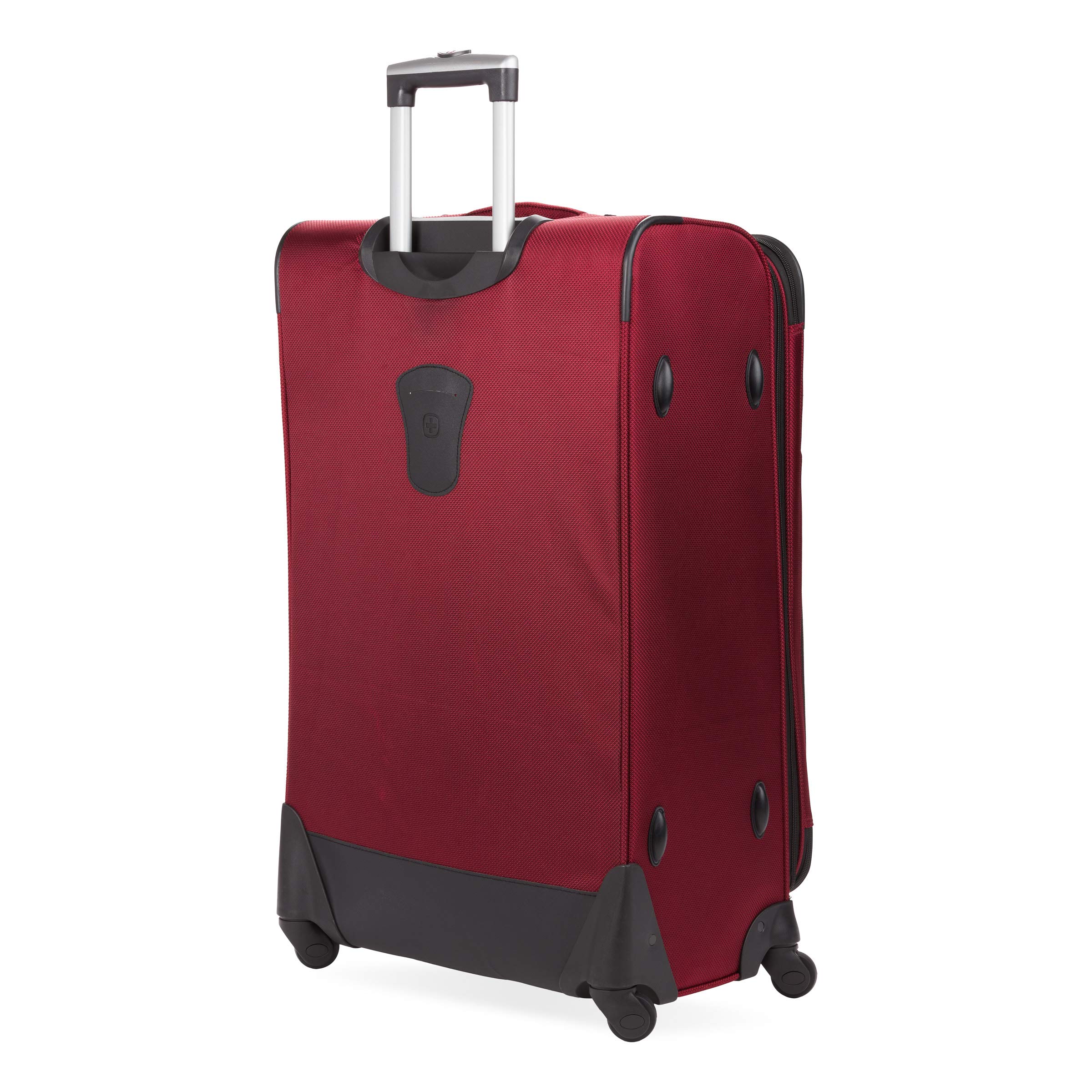 SwissGear Sion Softside Expandable Roller Luggage, Burgandy, Checked-Large 29-Inch