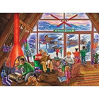 Cra-Z-Art - RoseArt - Back to The Past - Ski Lodge - 750 Piece Jigsaw Puzzle