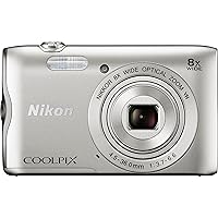 Nikon Coolpix A300 20 MP Point & Shoot Digital Camera, Silver