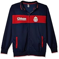 Icon Sports Men's Standard Chivas Track Jacket, Navy, Medium