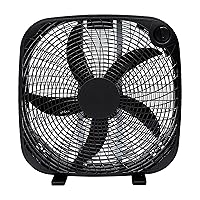 shinic Box Fan, 2 Speeds, 10 Inch Table Fan with Strong Airflow