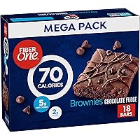 70 Calorie Brownies, Chocolate Fudge, Snack Bars, 18 ct