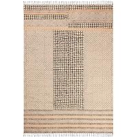 Collection Rectangular Rug - Area Rug 2x3 Multicolor Cotton Dhurrie Striped Kilim Rug Indoor Outdoor Use Carpet Flatweave Rug High Traffic Area in Bedroom Dining Room Living Room
