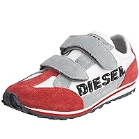 Diesel Toddler/Little Kid Vintage Ice Cool Diesel Strap K Sneaker,Red,2.5 M US Little Kid