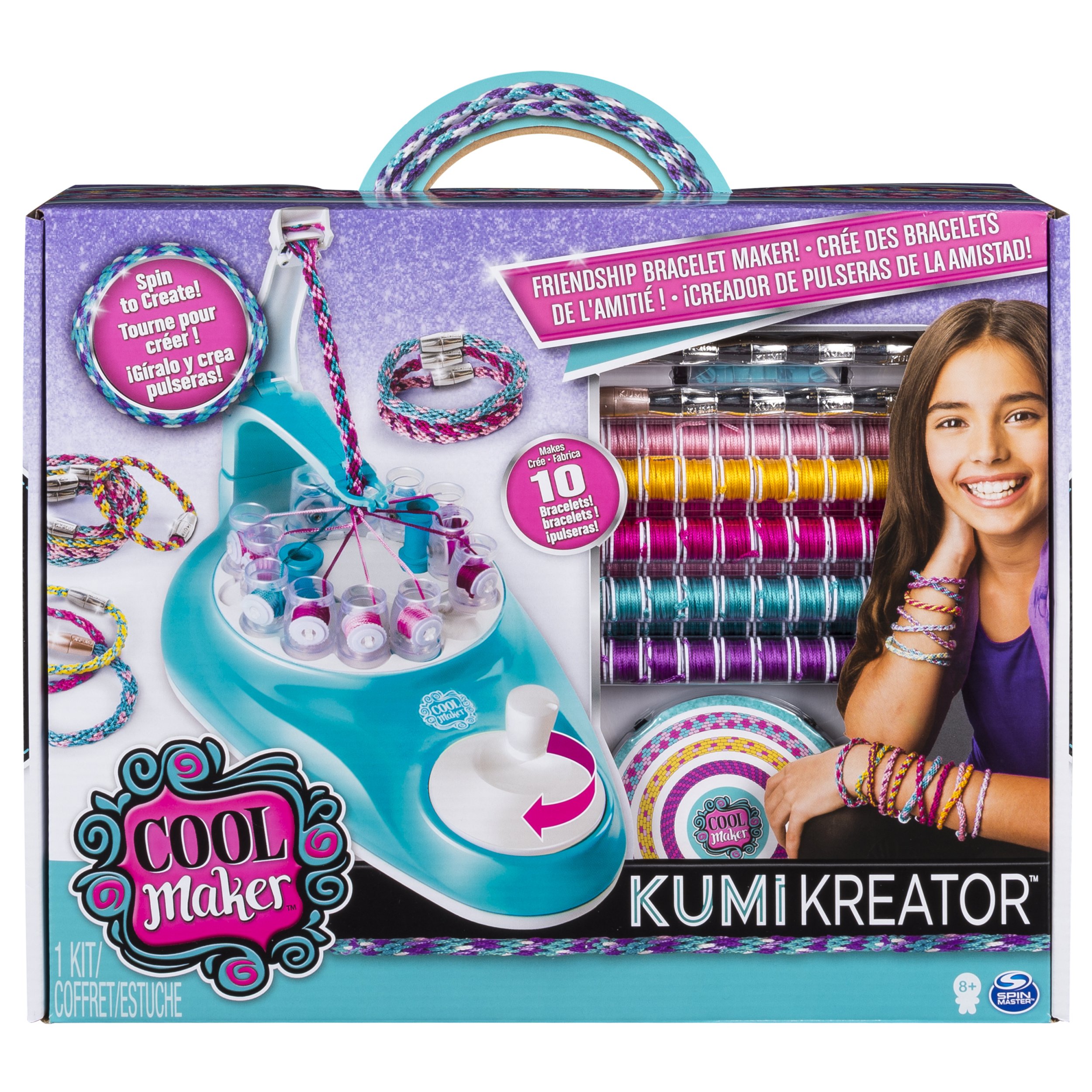 Cool Maker 6045336 KumiKreator Friendship Bracelet Maker, Quick & Easy Activity Kit for Kids, Ages 8 and Up
