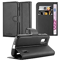 Book Case Compatible with LG Nexus 4 in Oxid Black - with Magnetic Closure, Stand Function and Card Slot - Wallet Etui Cover Pouch PU Leather Flip