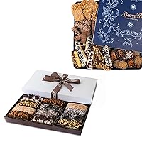 Barnett's Gourmet Chocolate Gift Basket Bundle, Cookies, Wafers and Biscotti, Christmas Holiday Him & Her Gifts, Prime Unique Corporate Men Women Valentines Mothers Day Basket Ideas