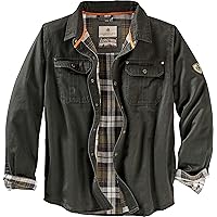 Legendary Whitetails Journeyman Shirt Jacket, Flannel Lined Shacket for Men, Water-Resistant Coat Rugged Fall Clothing