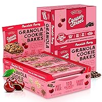 Chewy Granola Bakes, Chocolate Cherry Oatmeal Cookies, Granola Bars Alternative, Guilt-Free Snack/Breakfast Cookies, No Nuts, Dairy, Soy & Artificial Ingredients, 12ct Economy 2 Packs