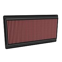 K&N Engine Air Filter: Increase Power & Acceleration, Washable, Premium, Replacement Car Air Filter: Compatible with 2022-2023 Acura MDX, 33-5117