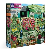 eeBoo Piece & Love: Garden Harvest - 1000 Piece Puzzle - Adult Square Jigsaw, 23x23, Includes Image Reference Insert, Glossy Pieces