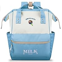 ZOMAKE 15.6 Inch Travel Laptop Backpack for Women Men - Anti Theft Water Resistant Bag Daypack - Computer Bag Business Work Cute Backpacks(Lollipop)