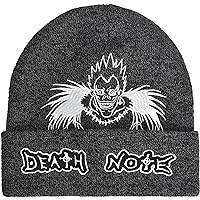 Concept One Death Note Beanie Hat, Ryuk Winter Knit Cap with Cuff