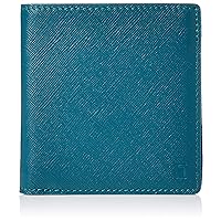 TRION(トライオン) Men's SS810 Saffiano Leather Compact Bifold Wallet