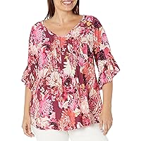 Avenue Women's Plus Size Top Abby Pintuck