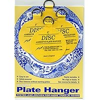 Invisible English Disc Adhesive Medium Plate Hanger Set (4-3 Inch Hangers)