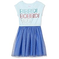 Amazon Essentials Disney | Marvel | Star Wars | Frozen | Princess Toddler Girls' Knit Short-Sleeve Tutu Dresses (Previously Spotted Zebra), Princess Bibbidi, 3T
