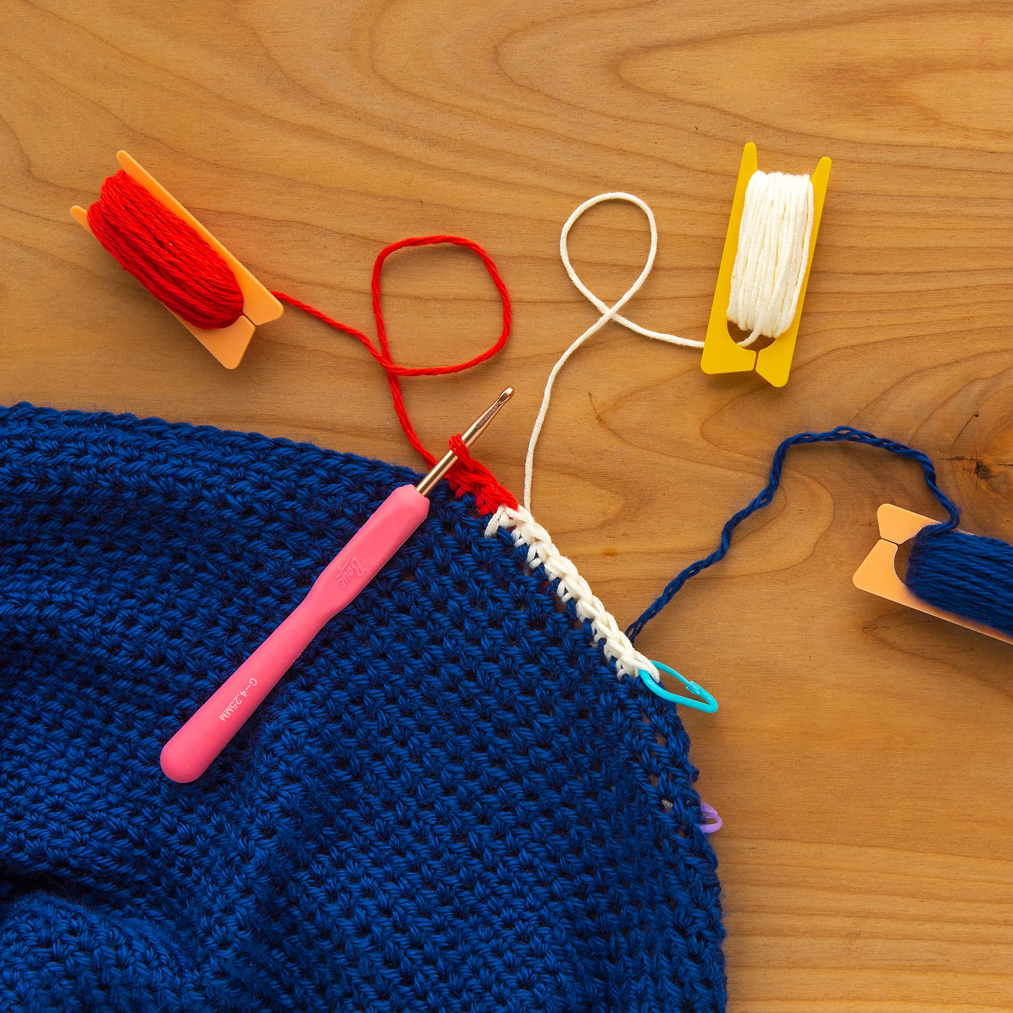Boye Light and Medium Weight Yarn Bobbins for Knitting and Crochet, 2.625