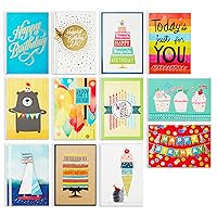 Hallmark Birthday Cards Assortment, 12 Cards with Envelopes (Premium Refill Pack Card Organizer Box)