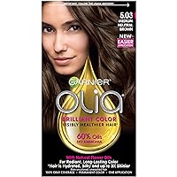Olia Ammonia-Free Brilliant Color Oil-Rich Permanent Hair Color, 5.03 Medium Neutral Brown (Pack of 1) Brown Hair Dye
