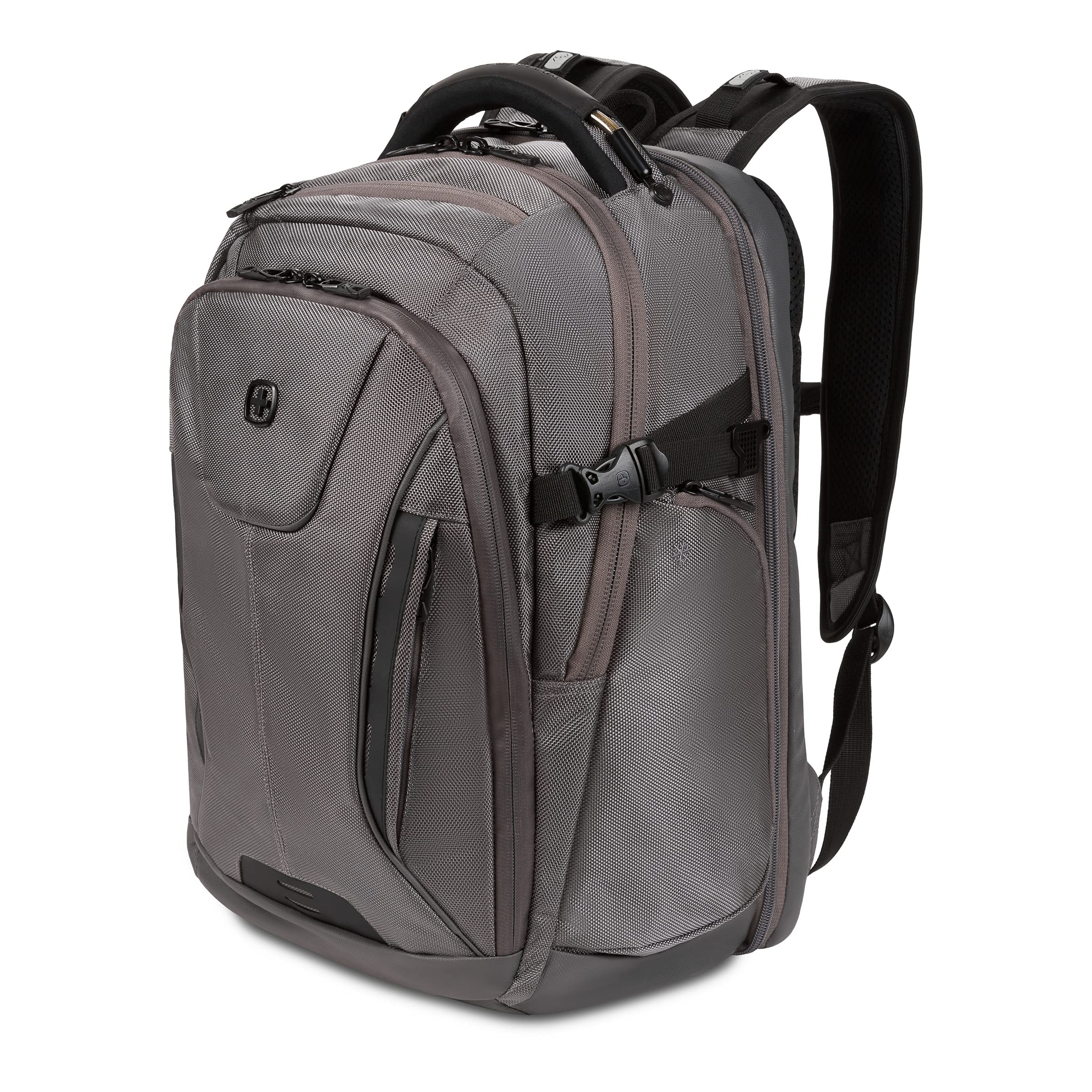 SwissGear ScanSmart Laptop Bag, Gray Ballistic, Fits 15-Inch Notebook
