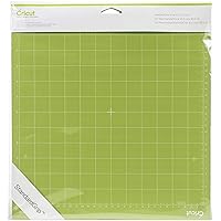 Cricut StandardGrip Machine Cutting Mats 12in x 12in, Reusable for Crafts with Protective Film,Use with Cardstock, Iron On, Vinyl and More, Compatible with Cricut Explore & Maker (2 Count) ,Green