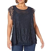 City Chic Women's Plus Size Top Intricate Lace