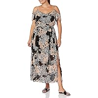 City Chic Plus Size Maxi Giovanna, in Shadow Floral, Size, 16