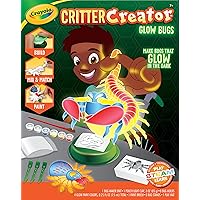 Crayola Glow in The Dark Critter Creator, Clay Bug Toy Kit for Kids, Fake Bug Molds, Includes Crayola Clay & Paint, Gift for Kids, Ages 7+