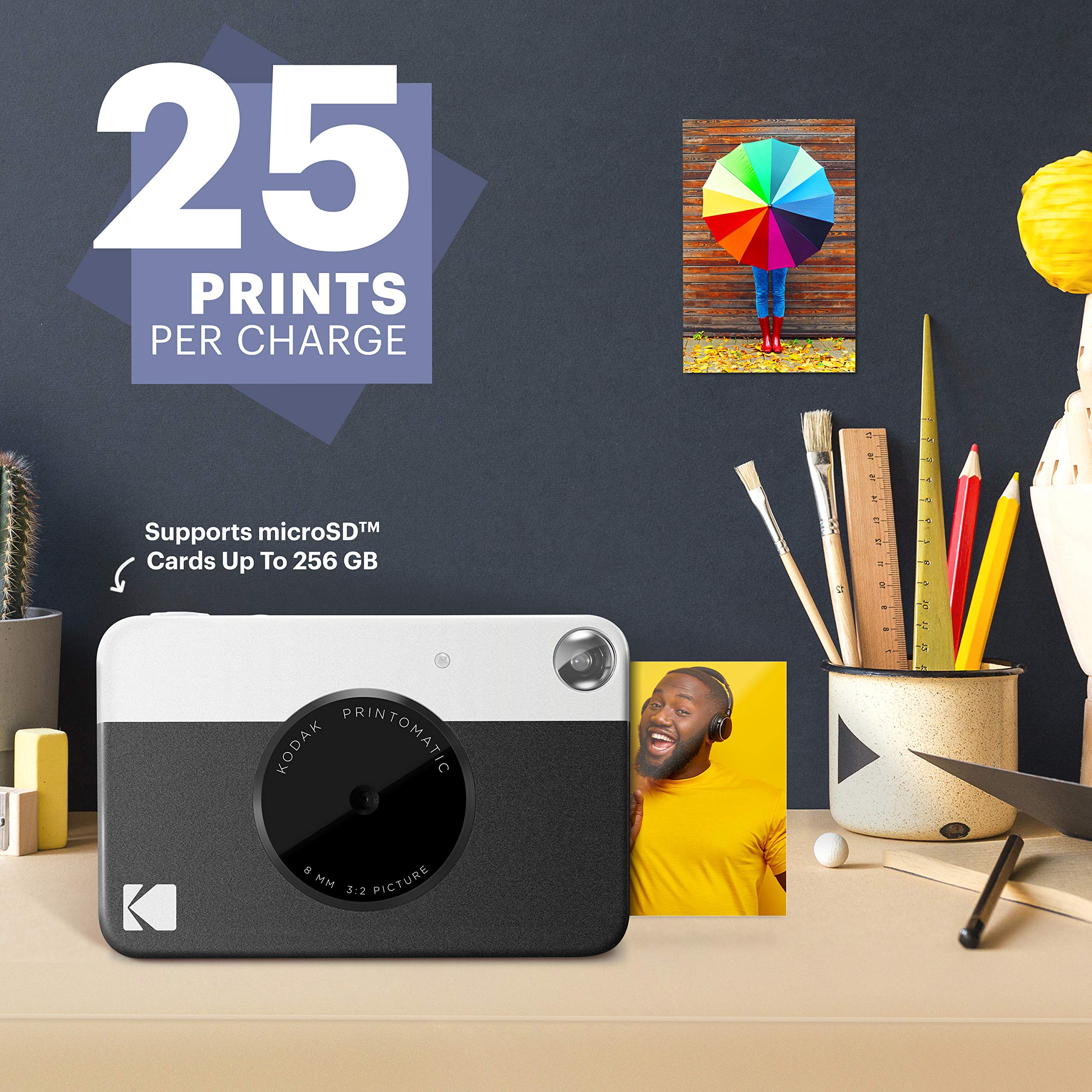 KODAK Printomatic Digital Instant Print Camera - Full Color Prints On Zink 2x3
