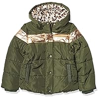 Jessica Simpson Girl's Iridescent Quilted Midweight Winter Puffer Coat