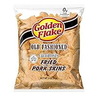 Golden Flake Pork Rinds, Original â€“ Keto Friendly Snack with Zero Carbs per Serving, Light and Airy Pork Skins with the Perfect Amount of Salt, 3 Oz - Pack of 16