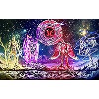 NEO Heroes Playmat or Mouse Pad | Elemental Gods | 24 x14in | Cloth Top | Non Slip | Vibrant Colors | Compatible with Different TCGs Like Digimon | More TCGs (Yu-Gi-Oh TCG Zones)