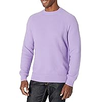 Amazon Essentials Men's Oversized-Fit Textured Cotton Crewneck Sweater