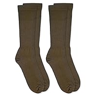 Jefferies Socks Men's Merino Wool Graduated Compression Combat Boot Socks 2 Pair Pack