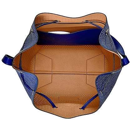 A｜X ARMANI EXCHANGE Perforated Pebble Pu Bucket Bag
