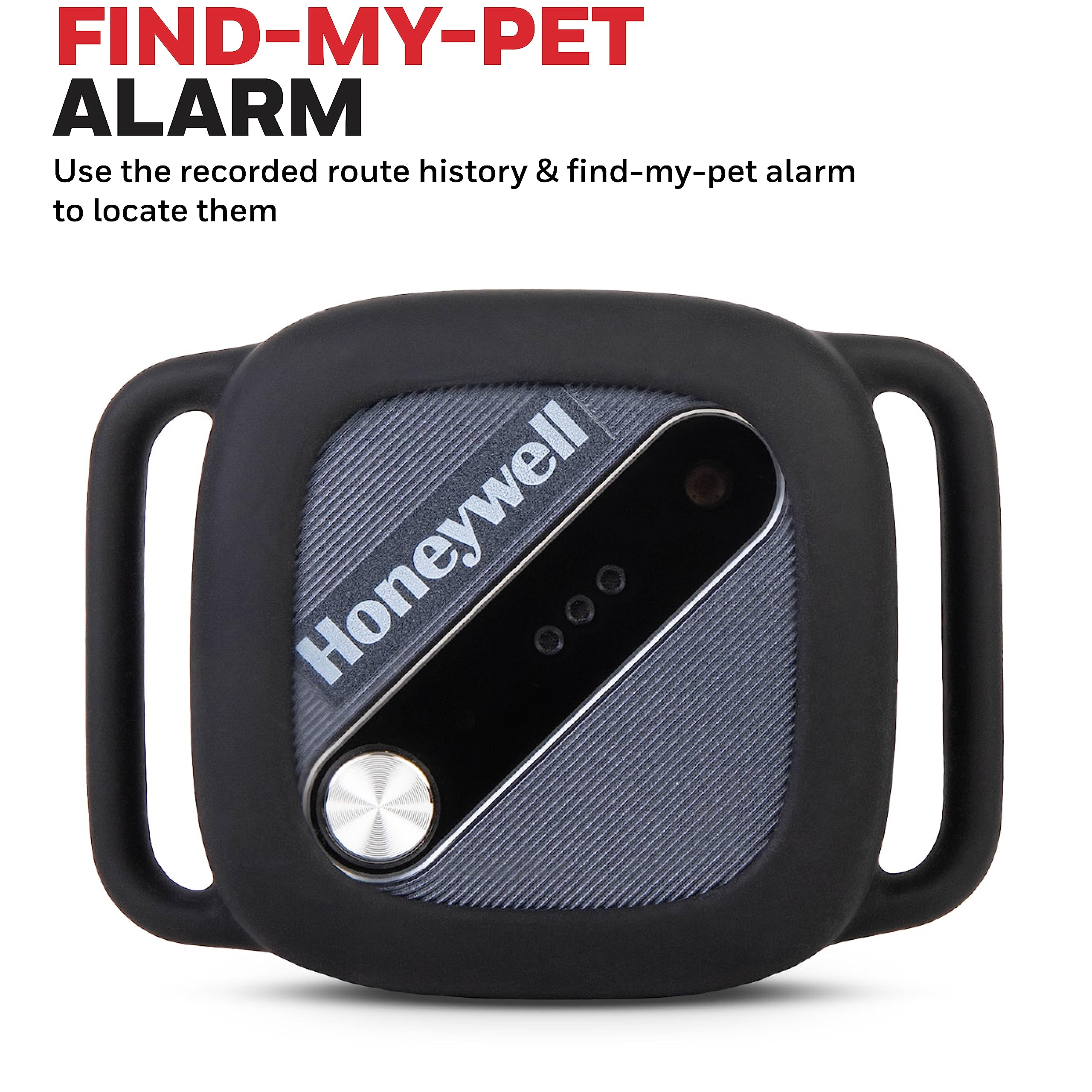 Honeywell Pet Activity Tracker with GPS for Dogs, Blue- Use Your Collar or Included One-Size-Fits-All Collar- Geo-Fencing, Find-My-Pet Alarm, and Review History- Perfect Dog Fitness Tracker