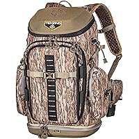 TENZING Hangtime Day Pack for Tree Stand Hunting, H2O Compatible EVA-Molded Durable Hunting Backpack with 7 Compartments & 15 Pockets, 1,600-cubic-inch Hunting Pack, Mossy Oak Bottomland