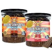 Bodhi Dog Premium Dog Turkey Jerky Treats + Premium Dog Salmon Jerky Treats Bundle
