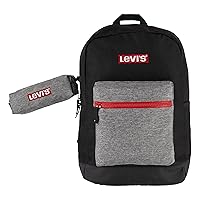 Levi's Unisex-Adults Batwing Backpack, Black/Grey, OS