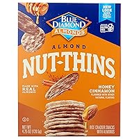 Blue Diamond Almonds, Nut-Thins Gluten Free Cracker Crisps, Honey Cinnamon, 4.25 Ounce
