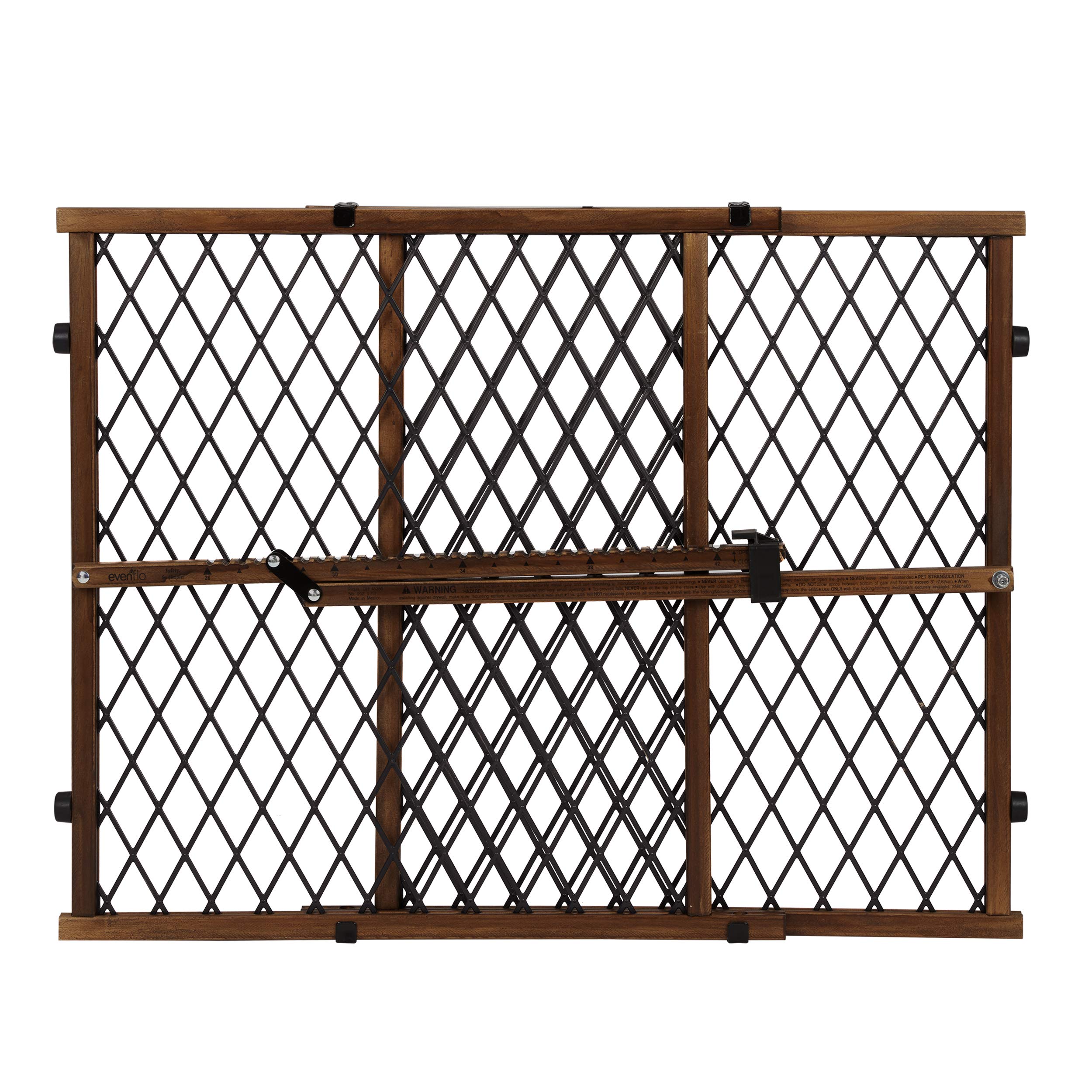 Evenflo Position & Lock Baby Gate, Pressure-Mounted, Farmhouse Collection