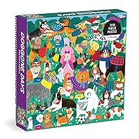 Mudpuppy Doggone Days – 500 Piece Family Puzzle with Colorful and Fun Illustrations of A Busy Dog Park Scene for Children Ages 8 and Up
