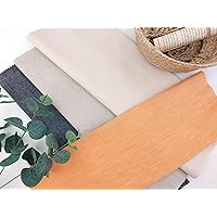 Chambray Linen Cotton Stretch Twill Fabric 3099 3248 3249 2234 Orange