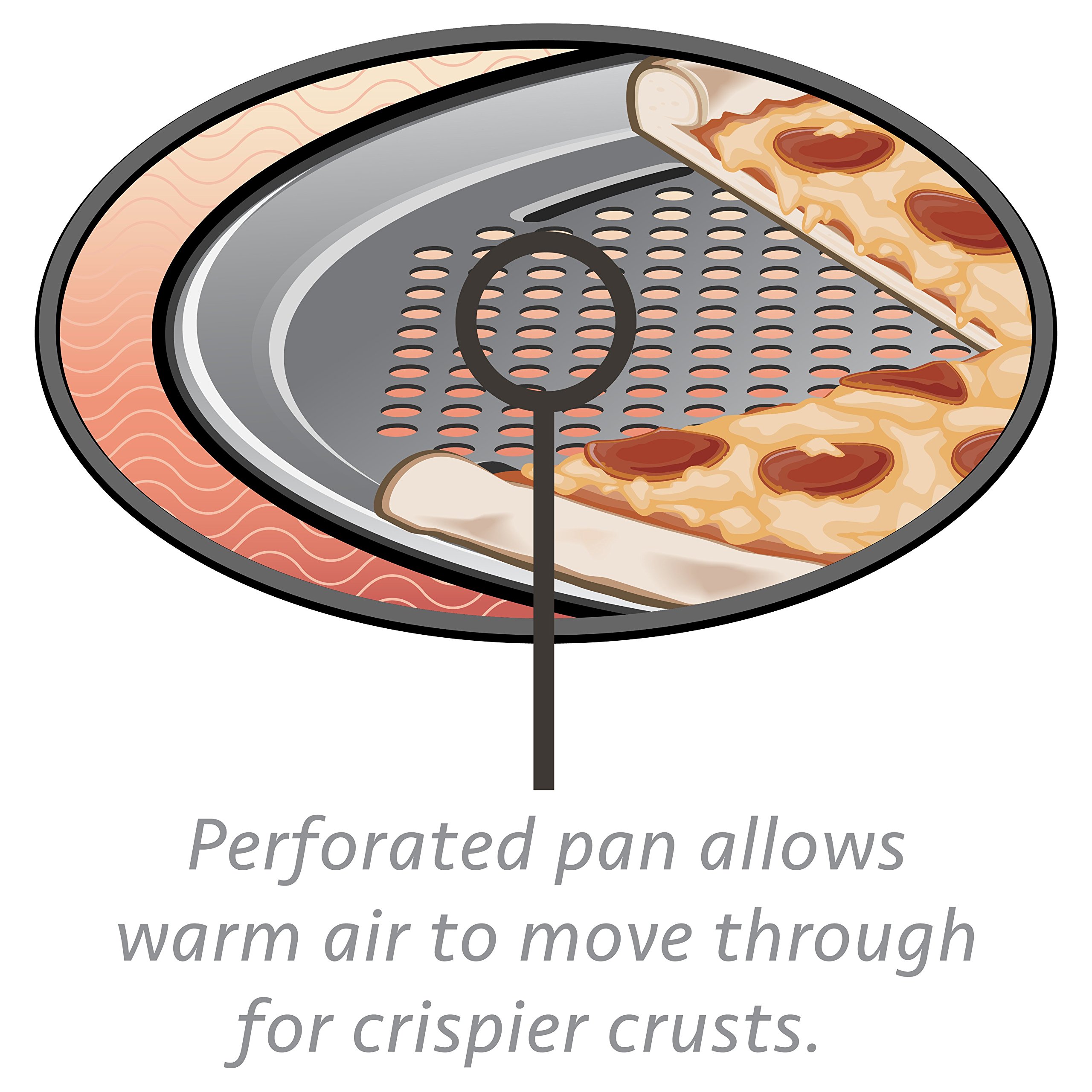 AirBake Nonstick Pizza Pan, 15.75 in