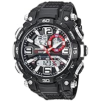 Sport Men's Analog-Digital Chronograph Resin Strap Watch