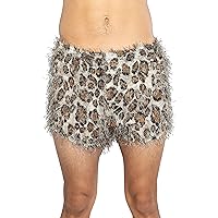 INTIMO Mens' Cheetah Print Faux Fur Boxers