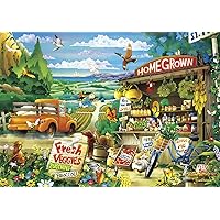 Buffalo Games - Days to Remember - Country Road - 500 Piece Jigsaw Puzzle Multicolor, 21.25