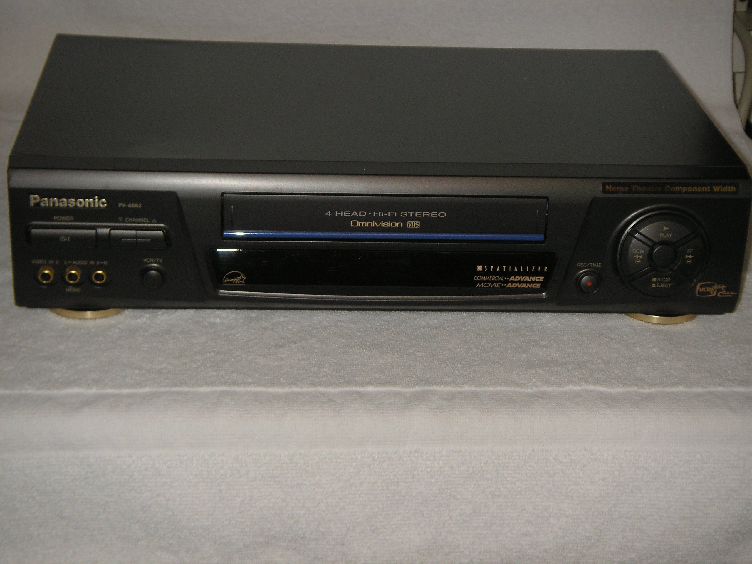 Panasonic Omnivision 4 Head Hi-Fi Stereo VCR, Model # PV-8662, Perfect!