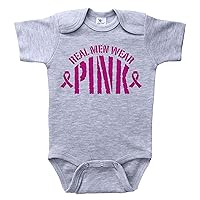Breast Cancer Onesie/REAL MEN WEAR PINK/Boys Infant Bodysuit